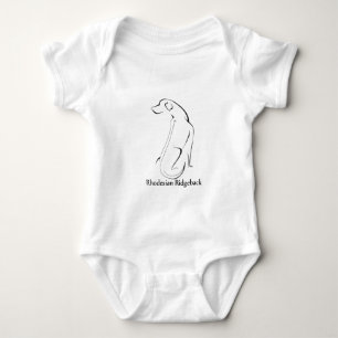 Rhodesian Ridgeback Kleid Baby Strampler