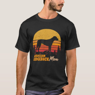 Rhodesian Ridgeback Mama Mama Vintag Retro Dog Wo T-Shirt