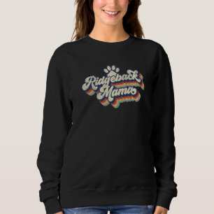 Rhodesian Ridgeback Mama Niedlich Retro Vintag Dog Sweatshirt