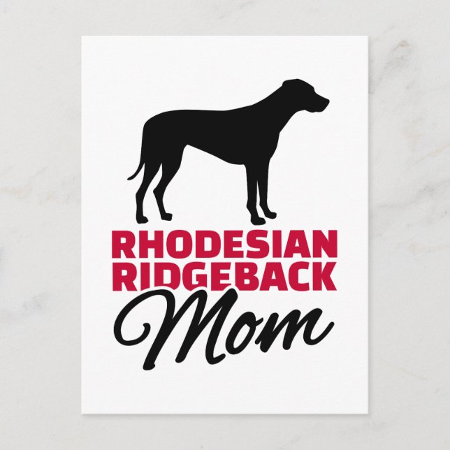 Rhodesian Ridgeback Mama Postkarte (Vorderseite)
