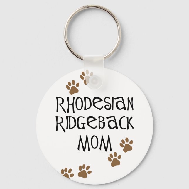 Rhodesian Ridgeback Mama Schlüsselanhänger (Vorderseite)