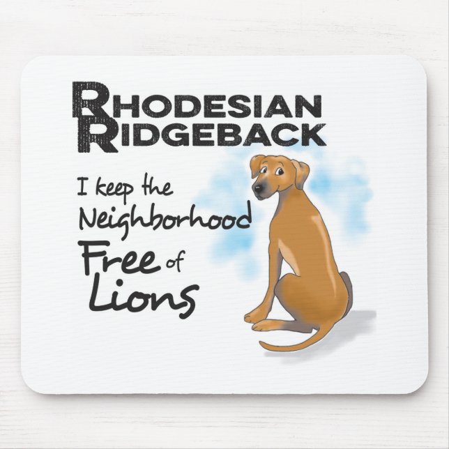 Rhodesian Ridgeback Mouse Pad Mousepad (Vorne)