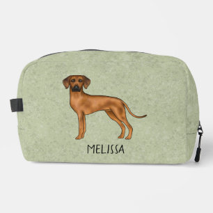 Rhodesian Ridgeback Niedlich Brown Lion Dog mit Na Waschbeutel