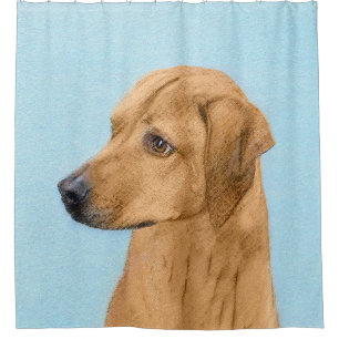 Rhodesian Ridgeback Painting - Original Dog Art Duschvorhang