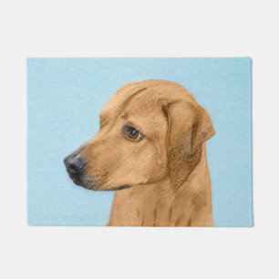 Rhodesian Ridgeback Painting - Original Dog Art Fußmatte