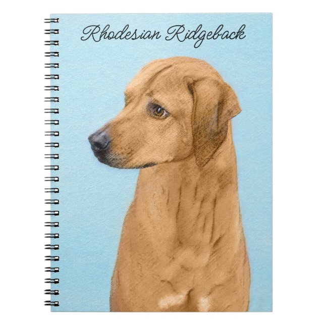 Rhodesian Ridgeback Painting - Original Dog Art Notizblock (Vorderseite)