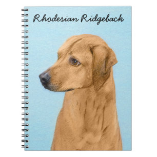 Rhodesian Ridgeback Painting - Original Dog Art Notizblock