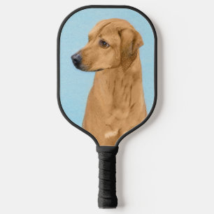 Rhodesian Ridgeback Painting - Original Dog Art Pickleball Schläger