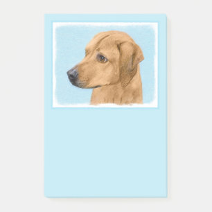 Rhodesian Ridgeback Painting - Original Dog Art Post-it Klebezettel