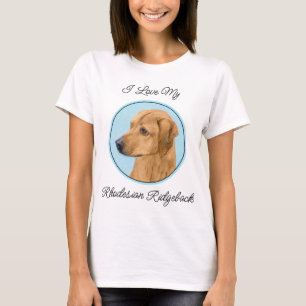 Rhodesian Ridgeback Painting - Original Dog Art T-Shirt