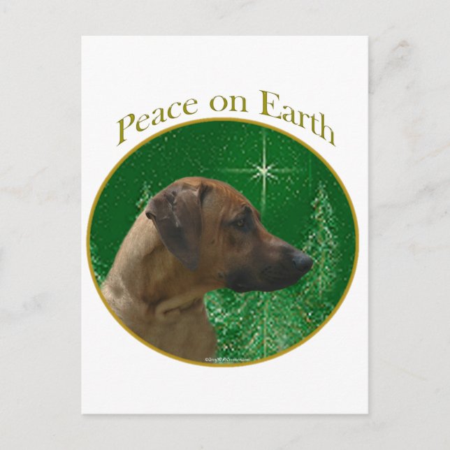 Rhodesian Ridgeback Peace Postkarte (Vorderseite)