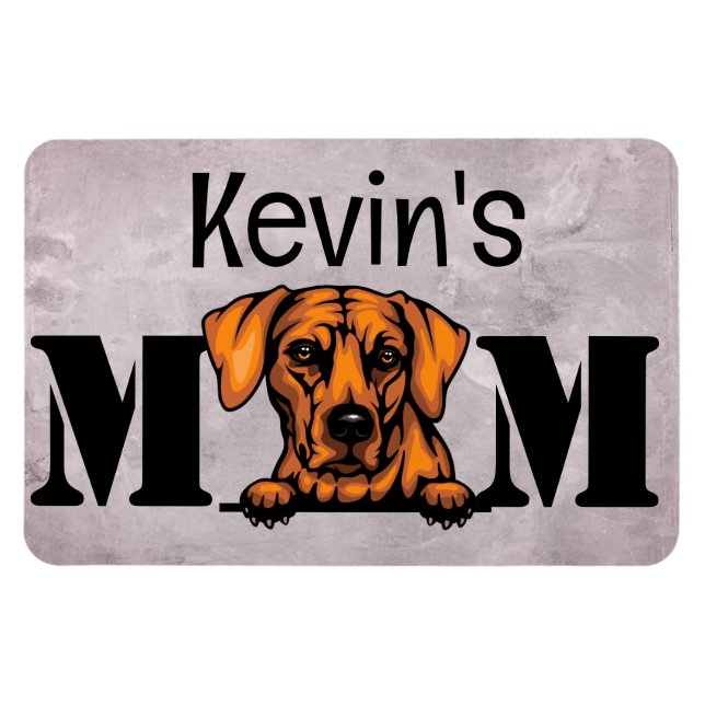 Rhodesian Ridgeback Peeking Personalisierte Mama Magnet (Horizontal)