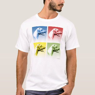 Rhodesian Ridgeback Pop-Kunst T-Shirt