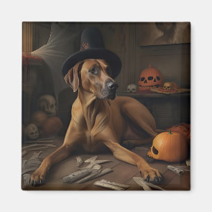 Rhodesian Ridgeback Pumpkins Halloween Beängstigen Magnet