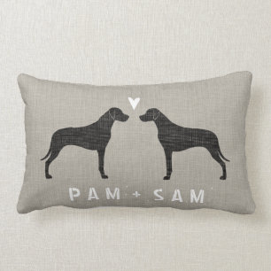 Rhodesian Ridgeback Silhouette-Liebe - Lendenkissen