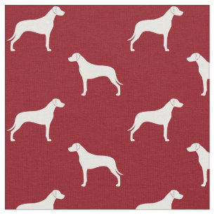 Rhodesian-Ridgeback-Silhouetten-Muster Stoff