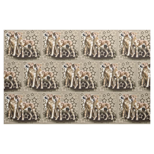 Rhodesian Ridgeback Star Fabric Stoff (Fat Quarter (45,7 x 55,9 cm))