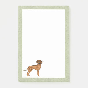 Rhodesian Ridgeback Süßer Afrikanischer Löwenhund Post-it Klebezettel