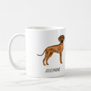 Rhodesian Ridgeback Süßer Brauner Löwen Hund Mit N Kaffeetasse