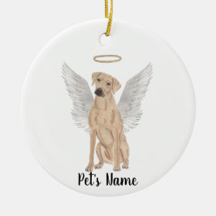 Rhodesian Ridgeback Sympathie Gedenken  Keramik Ornament