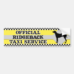 Rhodesian Ridgeback Taxi-Service-Autoaufkleber Autoaufkleber