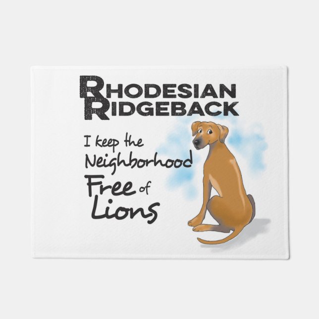 Rhodesian ridgeback Türmatte (Vorderseite)