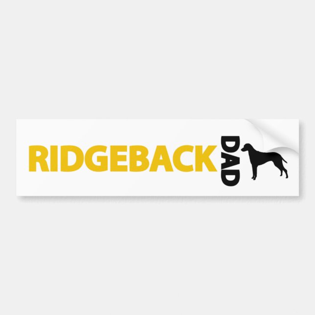 Rhodesian Ridgeback Vater Autoaufkleber (Vorne)