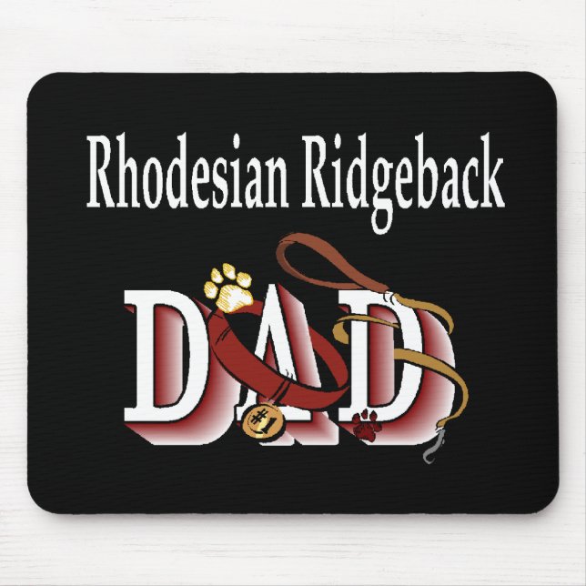 Rhodesian Ridgeback Vater Geschenke Mousepad (Vorne)