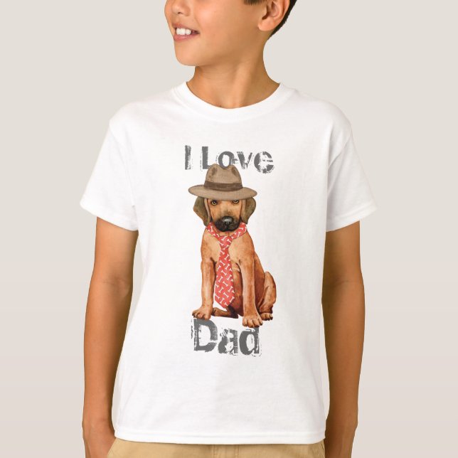 Rhodesian Ridgeback Vater T-Shirt (Vorderseite)