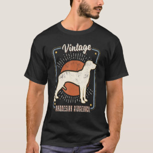 Rhodesian Ridgeback Vintage Retro Klassische Hunde T-Shirt