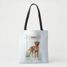 Rhodesian Ridgeback Wasserfarbe Personalisierter H