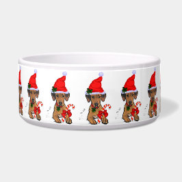 Rhodesian Ridgeback Weihnachten Napf