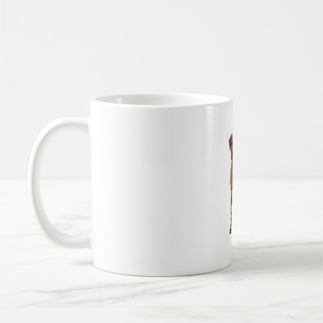 Rhodesian Ridgeback Weihnachtsbeleuchtung Xmas Hun Kaffeetasse (Links)