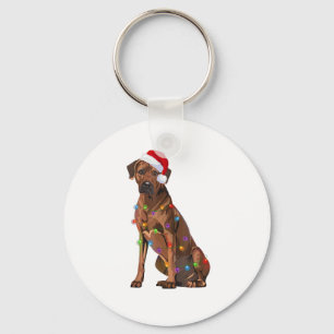 Rhodesian Ridgeback Weihnachtsbeleuchtung Xmas Hun Schlüsselanhänger