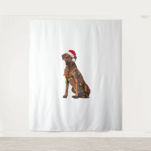 Rhodesian Ridgeback Weihnachtsbeleuchtung Xmas Hun Wandteppich