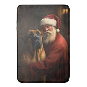 Rhodesian Ridgeback Weihnachtsfeiertag Badematte
