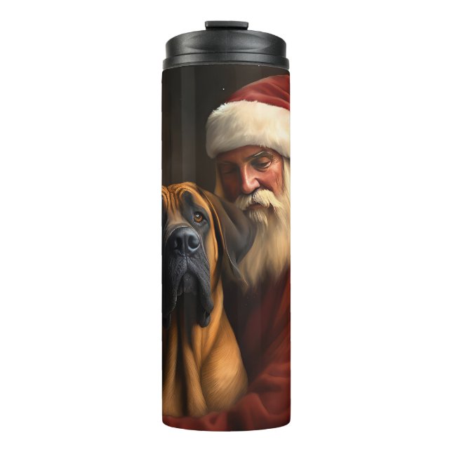 Rhodesian Ridgeback Weihnachtsfeiertag Thermosbecher (Vorderseite)