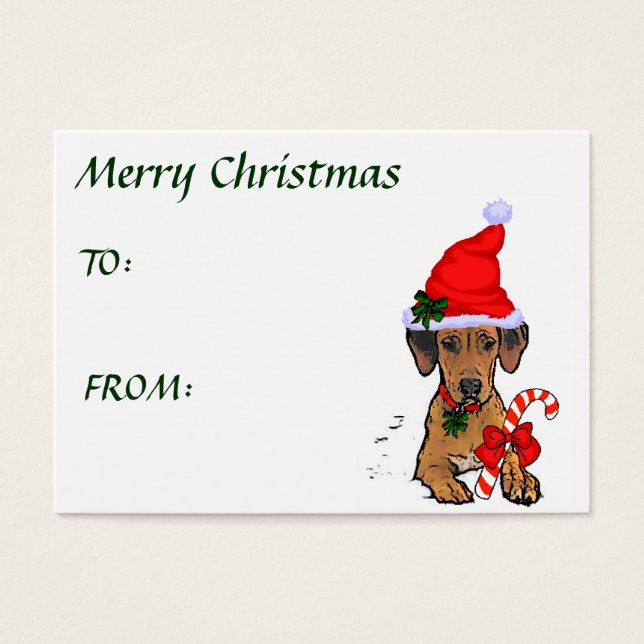 Rhodesian Ridgeback Weihnachtsgeschenke (Vorderseite)