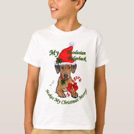 Rhodesian Ridgeback Weihnachtsgeschenke T-Shirt
