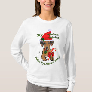 Rhodesian Ridgeback Weihnachtsgeschenke T-Shirt