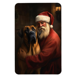Rhodesian Ridgeback Weihnachtsmann Festive Weihnac Magnet