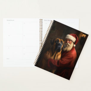 Rhodesian Ridgeback Weihnachtsmann Festive Weihnac Planer