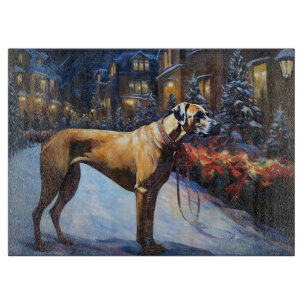 Rhodesian Ridgeback Weihnachtssaison Schneidebrett