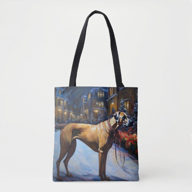 Rhodesian Ridgeback Weihnachtssaison Tasche (Vorderseite)