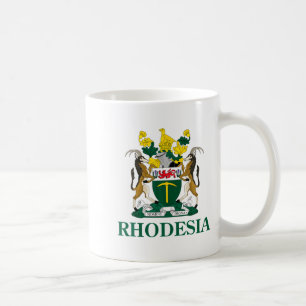 Rhodesien-Wappen Simbabwe Lustig Südafrika Kaffeetasse