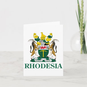 Rhodesien-Wappen Simbabwe Lustig Südafrika  Karte