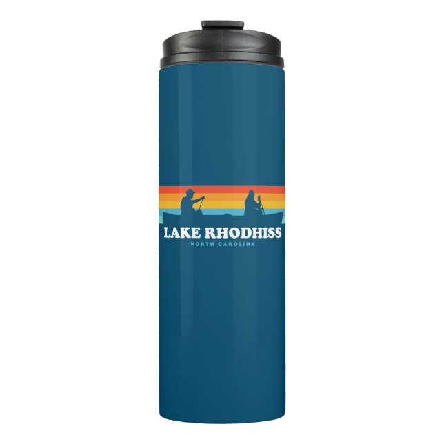 Rhodhiss North Carolina Canoe Thermosbecher (Vorderseite)