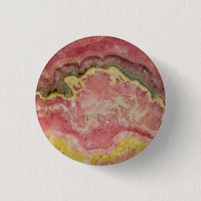 Rhodochrosit Button (Vorderseite)