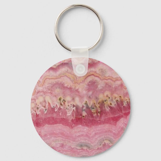 Rhodochroter Gemstone-Schlüsselanhänger Schlüsselanhänger (Vorderseite)