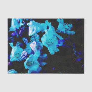 Rhododendren in Blau, Blumen, Blauen Blumen Seidenpapier